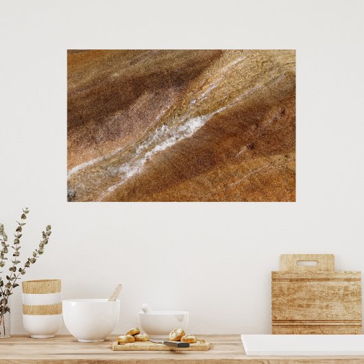 Wasser über Granit auf der Franconia-Ebene Flume Poster (Küche)