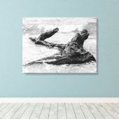 Wasser über Kunst Leinwanddruck (Insitu (Holzboden))