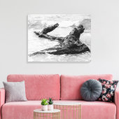 Wasser über Kunst Leinwanddruck (Insitu (Wohnzimmer))