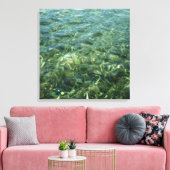 Wasser über Meeresgras I Karibik Leinwanddruck (Insitu (Wohnzimmer))
