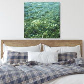Wasser über Meeresgras I Karibik Leinwanddruck (Insitu (Schlafzimmer))