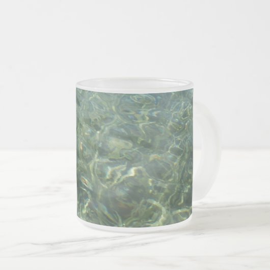 Wasser über Meeresgras I Karibik Mattglastasse (VorderseiteRechts)