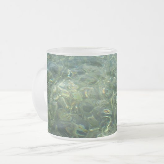 Wasser über Meeresgras I Karibik Mattglastasse (Vorderseite Links)