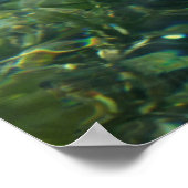 Wasser über Meeresgras I Karibik Poster (Ecke)