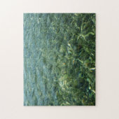 Wasser über Meeresgras I Karibik Puzzle (Vertikal)