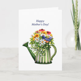 Wasser und Blume Muttertag Karte