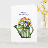 Wasser und Blume Muttertag Karte (Gelbe Blume)