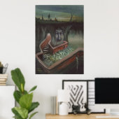 Wasser und Brunnen - Poster (Heimbüro)