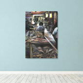 Wasser und doch mit Wüstenwind-Jerusalem geküsst Leinwanddruck (Insitu (Holzboden))