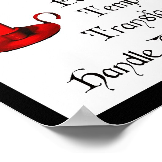 Wasser und Feuer der Erde Poster (Ecke)