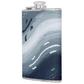 Wasser und Feuer sind wie Yin und Yang in Harmonie Flachmann (Links)