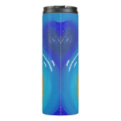 Wasser und Feuer sind wie Yin und Yang in Harmonie Thermosbecher (Rückseite)