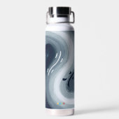 Wasser und Feuer sind wie Yin und Yang in Harmonie Trinkflasche (Rückseite)