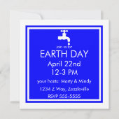 WASSER UND GETRÄNKWEIN gerettet Einladung (Vorderseite)