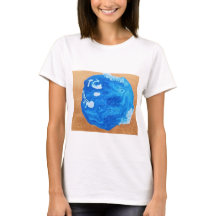 Wasser- und Gold-T - Shirt für Frauen