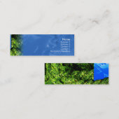 Wasser und Gras - dünn Mini Visitenkarte (Vorne/Hinten)