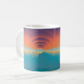Wasser und Horizont Kaffeetasse (Vorderseite Links)