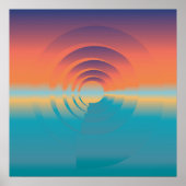 Wasser und Horizont Poster (Vorne)