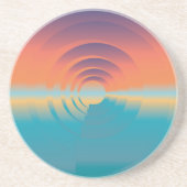 Wasser und Horizont Sandstein Untersetzer (Vorne)