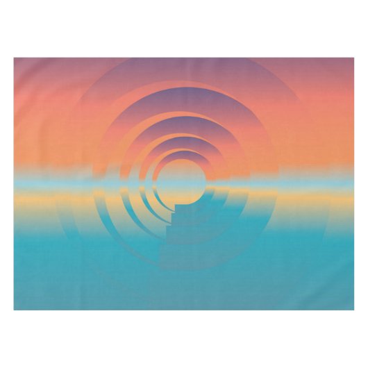 Wasser und Horizont Tischdecke (Vorderseite (Horizontal))