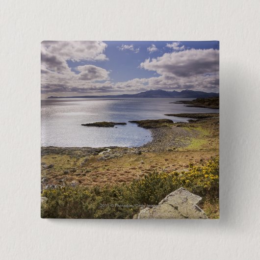 Wasser- und Küstenansicht in hochgebogene Button (Vorderseite)