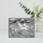 Wasser und Steine Postkarte (Stehend Vorderseite)