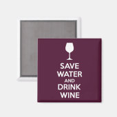Wasser und Wein gerettet Magnet (Vorderseite/Rückseite)
