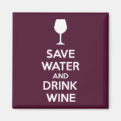 Wasser und Wein gerettet Magnet (Vorne)