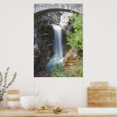 Wasser unter der Bridge Druck mit der Schrift Vers Poster (Küche)