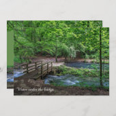 Wasser unter der Bridge-Fotokarte (Vorne/Hinten)