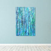 Wasser unter der Brücke 24x36 überzogene Canvas Leinwanddruck (Insitu (Holzboden))