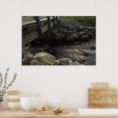 Wasser unter der Brücke - Kunstdruck Poster (Küche)