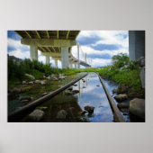Wasser unter der Brücke Poster (Vorne)