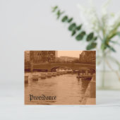 Wasser unter der Brücke Postkarte (Stehend Vorderseite)