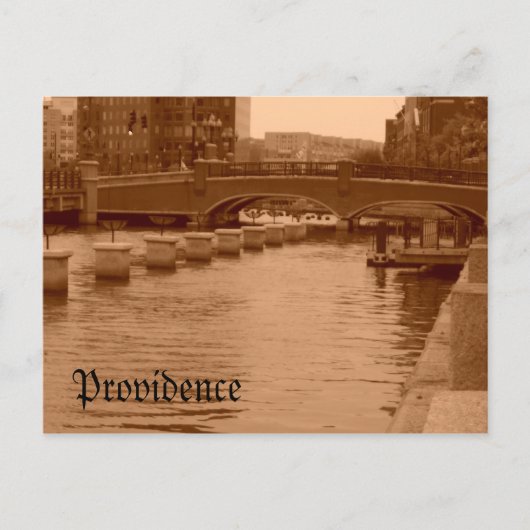 Wasser unter der Brücke Postkarte (Vorderseite)