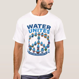 Wasser verbindet: Weltweiter Frieden und Umweltsch T-Shirt