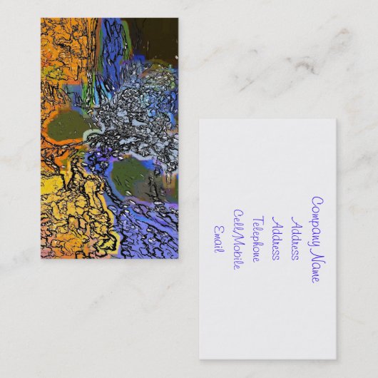 WASSER VISITENKARTE (Vorne/Hinten)