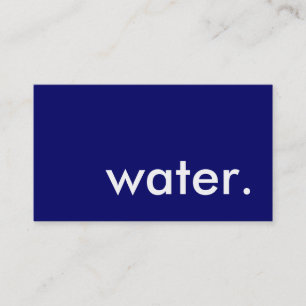 Wasser. Visitenkarte