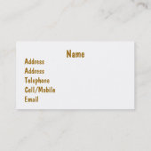 WASSER VISITENKARTE (Rückseite)