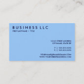 Wasser. Visitenkarte (Rückseite)