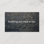 Wasser-Visitenkarte-Schablone Visitenkarte (Rückseite)