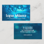 Wasser-Visitenkarte Visitenkarte (Vorne/Hinten)