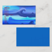 Wasser-Visitenkarte Visitenkarte (Vorne/Hinten)
