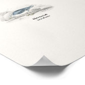 Wasser Vögel - Naturalist's Library Poster (Ecke)