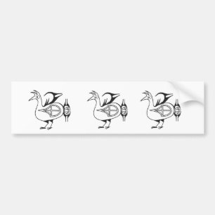 Wasser-Vogel Sans Idelfonso Autoaufkleber