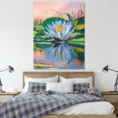 Wasser von Claude Monet, Sonnenuntergang, farbenfr Leinwanddruck (Insitu (Schlafzimmer))