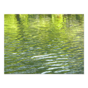 Wasser von Oak Creek Gelb und Grün Naturfoto Fotodruck