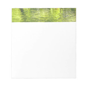 Wasser von Oak Creek Gelb und Grün Naturfoto Notizblock