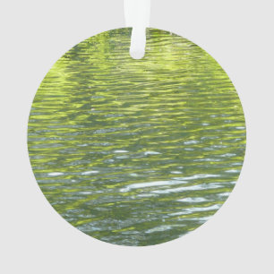 Wasser von Oak Creek Gelb und Grün Naturfoto Ornament