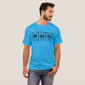 Wasser (W-at-Er) periodische Buchstaben T-Shirt (Vorne ganz)